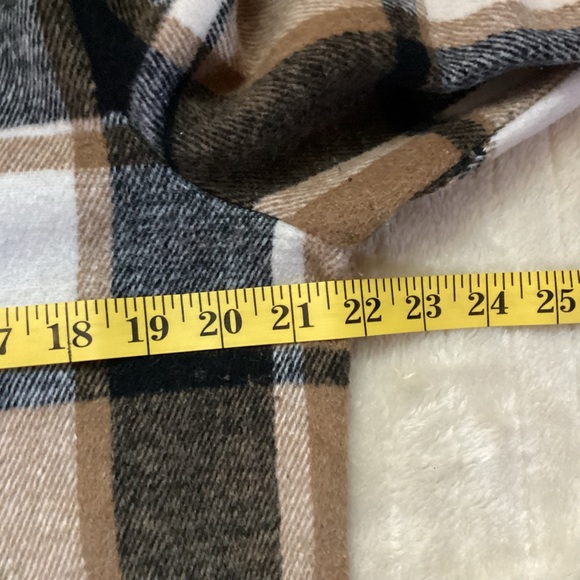 T H M L PLAID PRINT LONG SLEEVE SHIRT DRESS - Picture 8 of 16